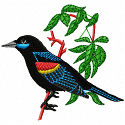 Small Birds Embroidery Design 9